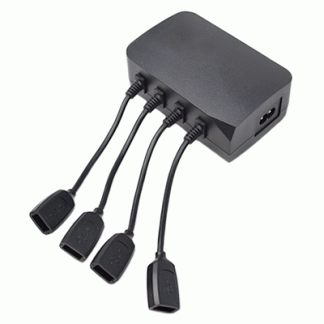 FOUR PORT, 5V, 3A (USB-A) POWER BOX